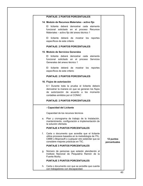 Convocatoria para el sistema informativo integral administrativo ...