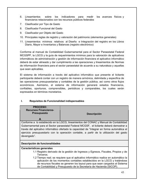 Convocatoria para el sistema informativo integral administrativo ...