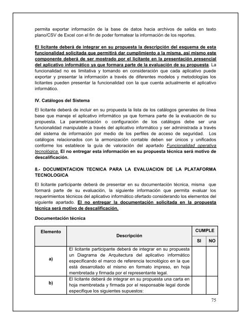 Convocatoria para el sistema informativo integral administrativo ...