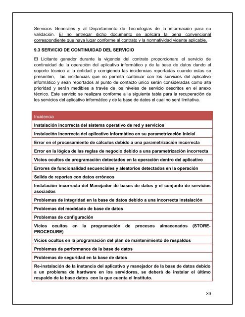 Convocatoria para el sistema informativo integral administrativo ...