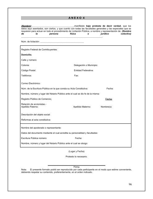 Convocatoria para el sistema informativo integral administrativo ...