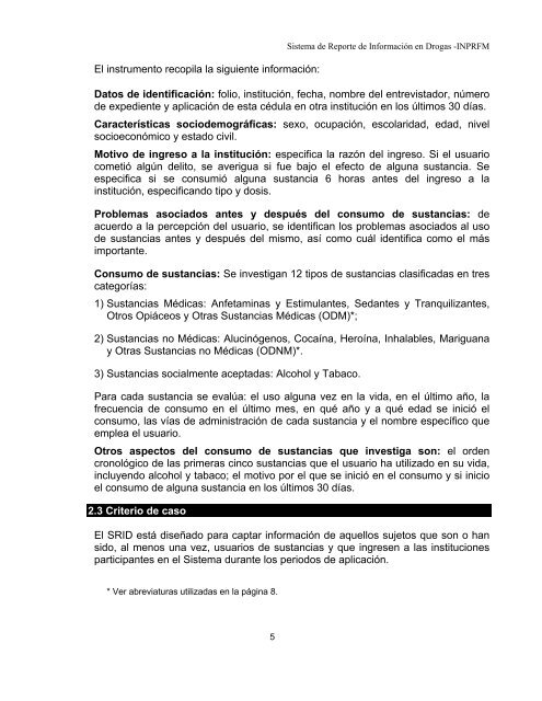 Reporte 39, Noviembre 2005 - Instituto Nacional de PsiquiatrÃ­a