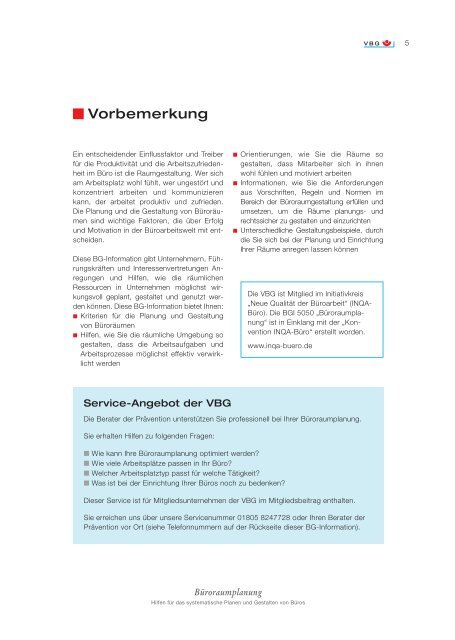 BÃ¼roraumplanung - INQA-Bauen