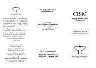 CISM Infobroschüre [PDF, 57KB]
