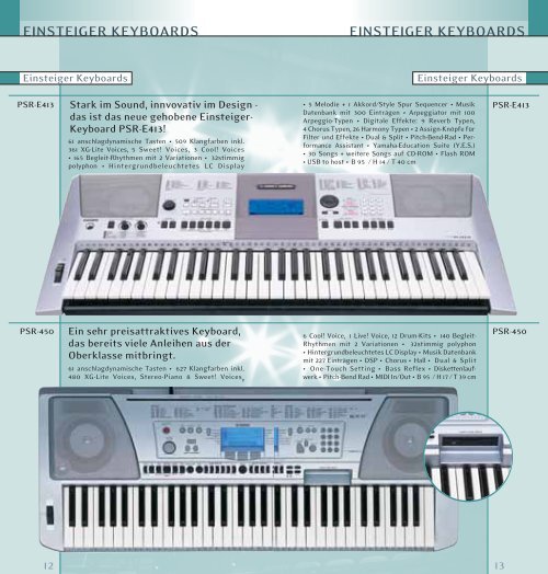 KEYBOARDS und DIGITALPIANOS - Demmer