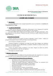 Cahier des charges-Gestion du temps - Inra