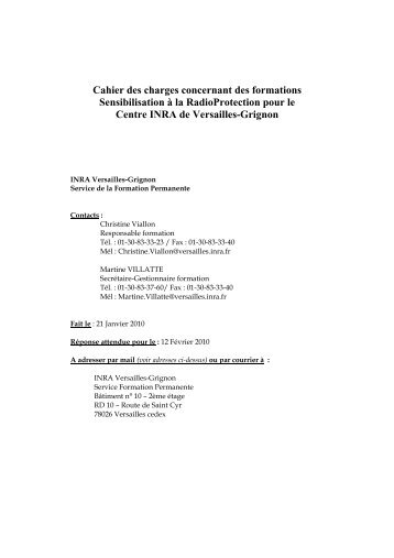 Cahier des Charges