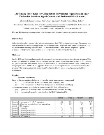 Automatic Procedures for Compilation of Promoter sequences and ...