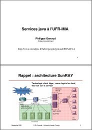Utilisation des serveurs Java de l'UFR IMAG - Grenoble