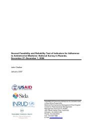 Second Feasibility and Reliability Test of Indicators for ... - INRUD