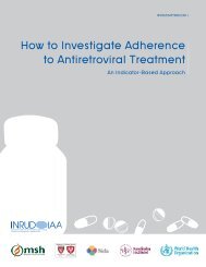 How to investigate levels of Adherence to antiretroviral ... - INRUD