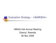 Evaluation Strategy -  - INRUD