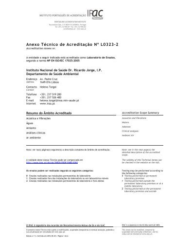 Certificado de AcreditaÃ§Ã£o - Instituto Nacional de SaÃºde Dr. Ricardo ...
