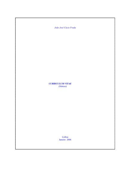 Curriculum vitae