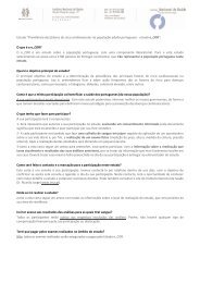 Perguntas frequentes - Instituto Nacional de SaÃºde Dr. Ricardo Jorge
