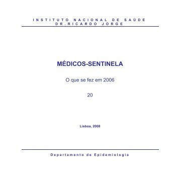 Documento integral - Instituto Nacional de SaÃºde Dr. Ricardo Jorge