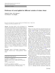 Preference of cereal aphids for different varieties ... - Insects.ugent.be