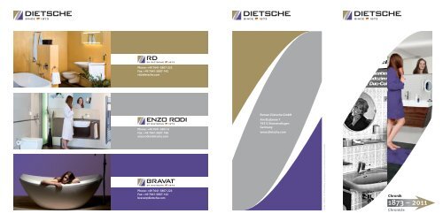 Chronik 1873 – 2011 Chronicle 1873 – 2011 - Roman Dietsche GmbH