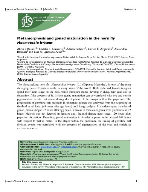 Download free PDF - Journal of Insect Science