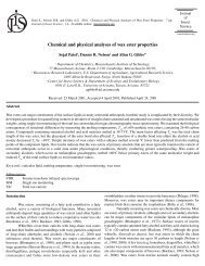 Chemical and physical analyses of wax ester properties - Journal of ...