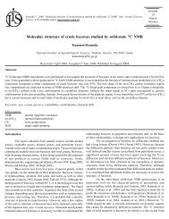 Molecular structure of crude beeswax studied by solid-state 13C NMR