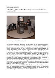 Case Study Report (pdf/245kb) - Inside Installations