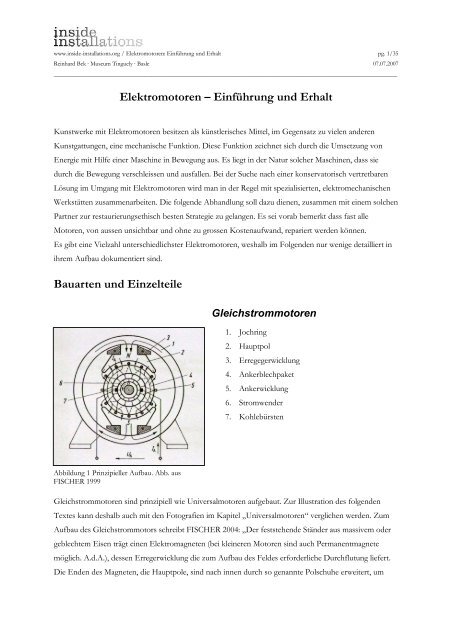 Elektromotoren â€“ EinfÃ¼hrung und Erhalt - Inside Installations