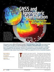 GNSS and Ionospheric Scintillation How to Survive ... - Inside GNSS