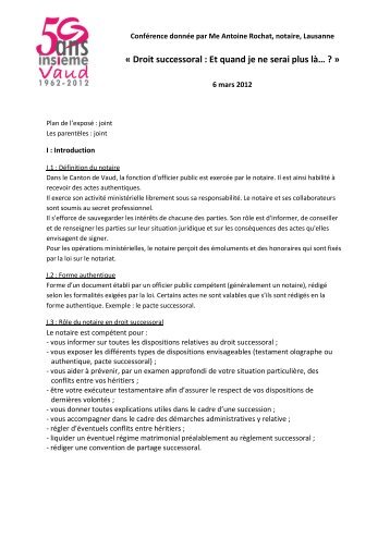 Compte-rendu de la soirÃ©e - Insieme Vaud