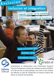 Exclusion inclusion et intÃ©gration - Insieme Vaud