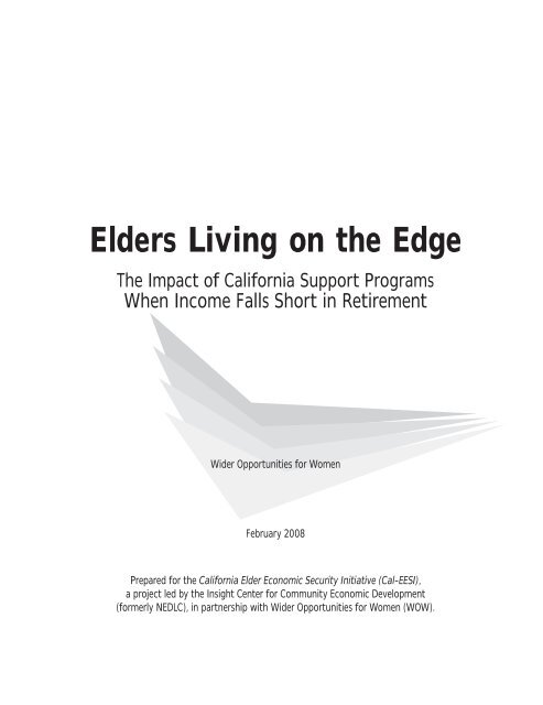 Elders Living on the Edge - Insight Center for Community Economic ...