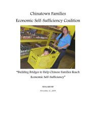 Chinatown Families Economic Self-Sufficiency Coalition