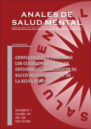 ANALES DE SALUD MENTAL - Instituto Nacional de Salud Mental