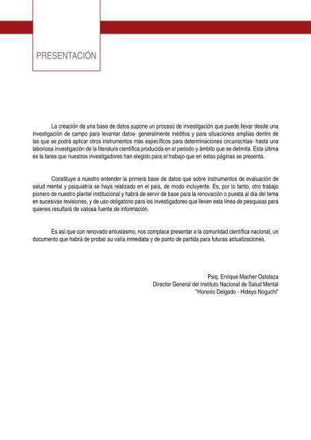 Base de datos de instrumentos de evaluaciÃ³n de salud mental y ...