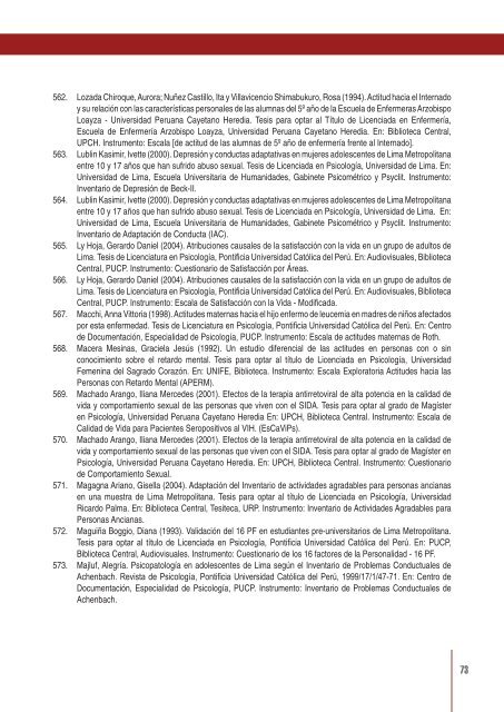 Base de datos de instrumentos de evaluaciÃ³n de salud mental y ...