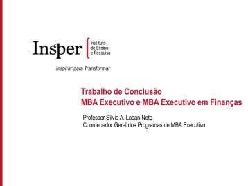 ApresentaÃ§Ã£o do Projeto - Insper