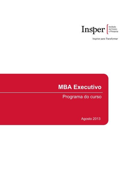 MBA Executivo - Insper