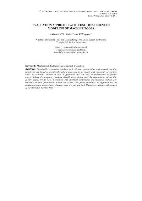 evaluation approach with function-oriented modeling of ... - inspire
