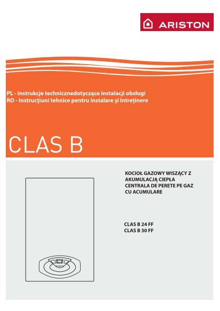 coin compensation Predictor Centrala termica ARISTON CLAS B - manual de instalare - RoInstalatii