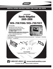 Honda Ridgeline 2005-2009 - Installer.com