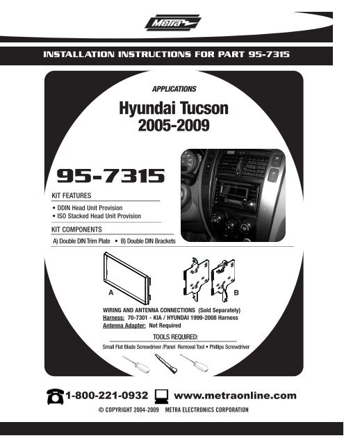 Hyundai Tucson - Metra Electronics