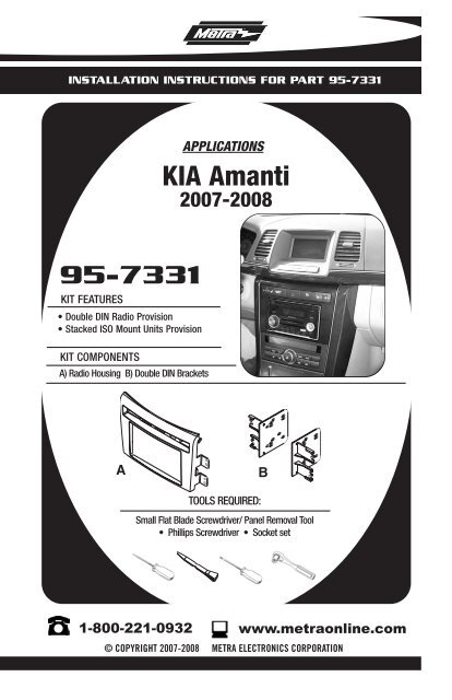 95-7331 KIA Amanti - Installer.com