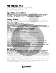 Schwinn M3 Single Jogging Stroller manual.pdf - Instep.net