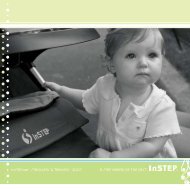 InSTEP.net â STROLLERS & TRAILERS â 2007 A STEP AHEAD OF