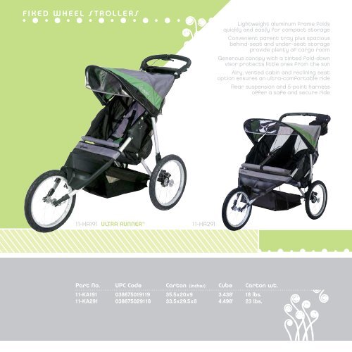 InSTEP.net â STROLLERS & TRAILERS â 2007 A STEP AHEAD OF