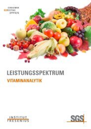 Vitamine - Institut Fresenius