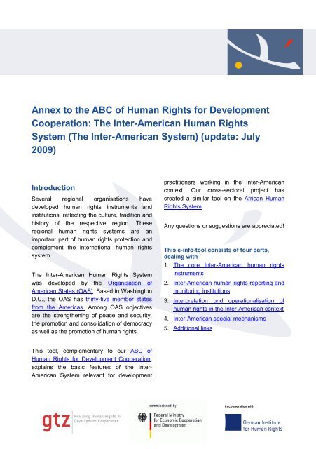 The ABC of the Inter-American Human Rights System for ...