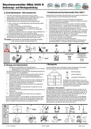 Rauchwarnmelder Hd(v) 300X O Bedienungs ... - detectomat Gmbh