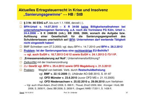 Vortrag - Institut für Insolvenzrecht