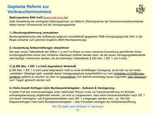 Versagung Der Restschuldbefreiung Wilhelm & Kollegen - Institut fÃ¼r ...